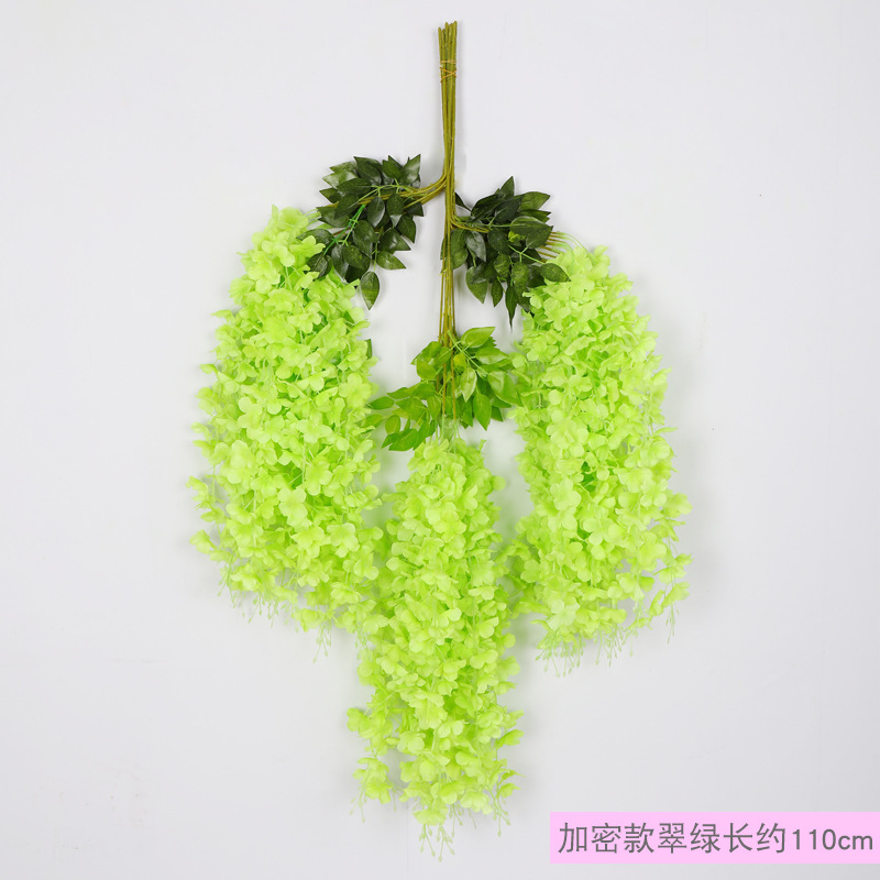 Flor de Glicinia, Flor de Techo Violeta, Flor de Glicinia para Bodas, Enredadera Decorativa, Enredadera de Flores Artificiales, Decoración del Hogar al por Mayor