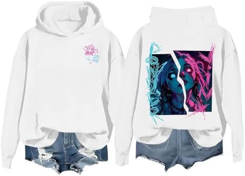 DLDXJQTPL Jinx Was Here Women Hoodie Jinx Arcane Figure