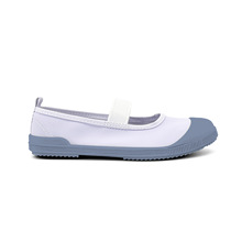 外贸跨境儿童帆布鞋日本幼儿园室内男女童舞蹈鞋软底防滑小白鞋