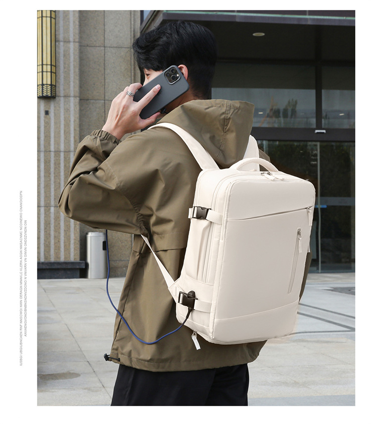 New Expandable Large Capacity Multifunctional Casual Laptop Bag Short Trip Backpack_voghion.com