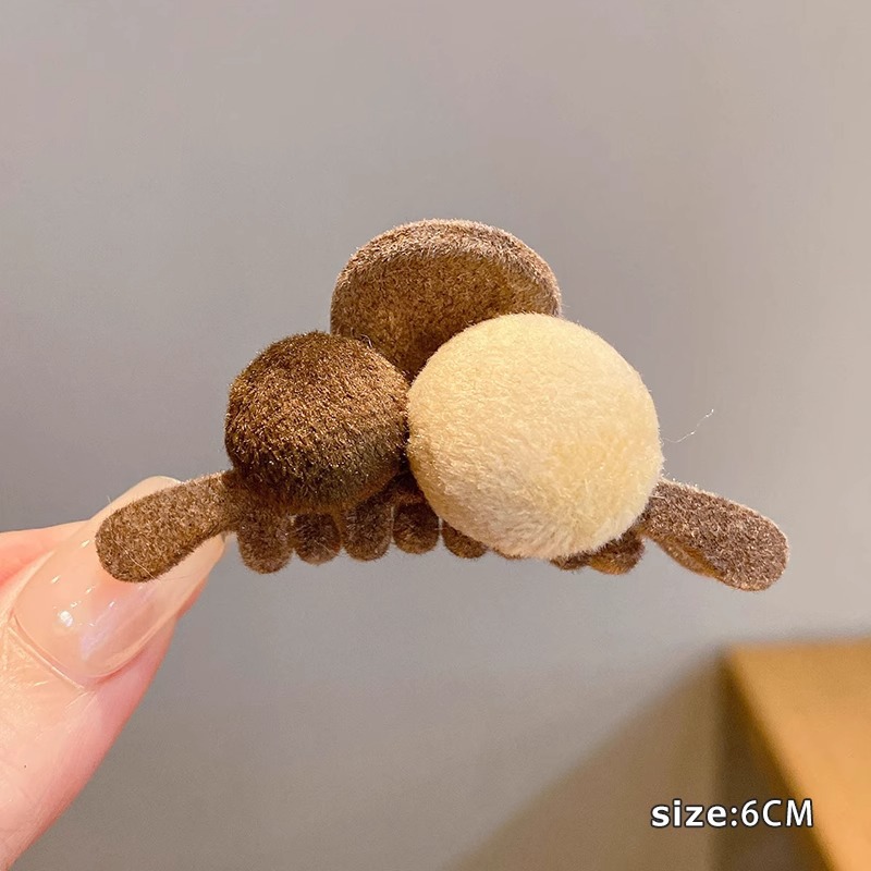 Celebridad de Internet 2024 Nueva horquilla pequeño clip de tiburón grano clip de cabeza de bola baja