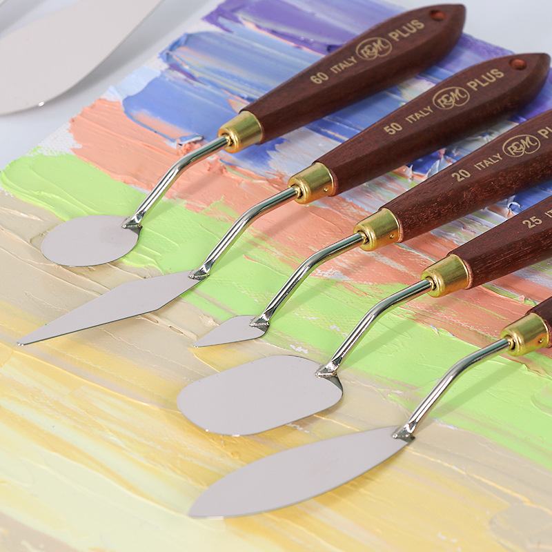 Italy imported RGM Ajim oil painting knife oil painting stick pattern scraper blade PLUS oil painting palette knife