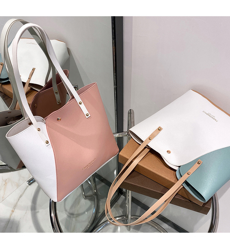 Shopping Occasion PU Leather Material Women's Large All Seasons Pu Leather Fashion Tote Bag