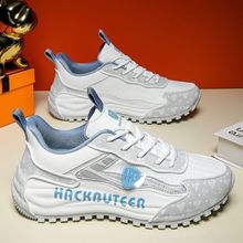 2025新款韩版潮流老爹鞋厚底内增高休闲运动鞋春季软底网面跑步鞋