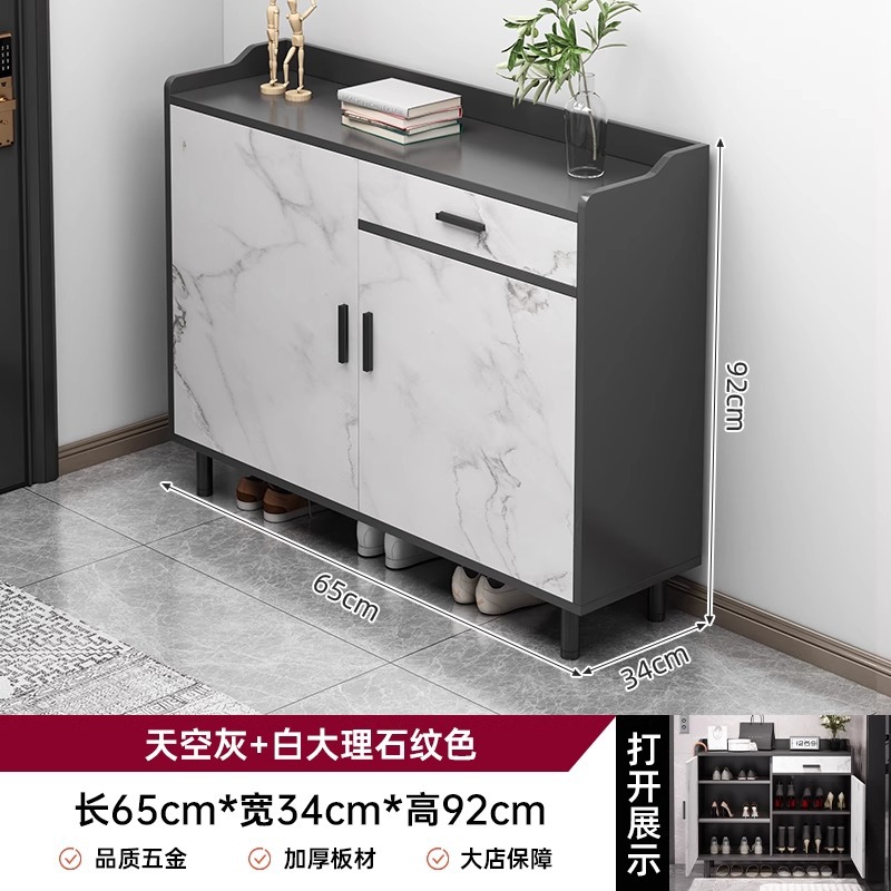 Gabinete de zapatos de puerta doméstica de lujo ligero de gran capacidad gabinete de entrada 2025 nuevo tipo explosivo interior pared rack gabinete de almacenamiento de zapatos