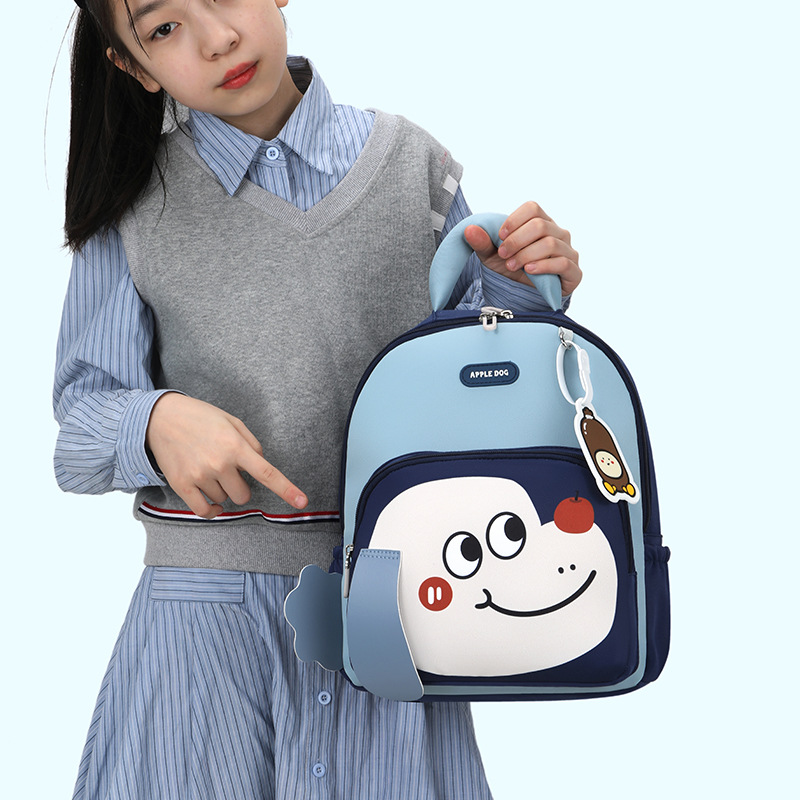 Jardín de infantes mochila infantil caricatura lindo perro impresión mochila para niños y niñas mochila para niños transfronterizos coreanos