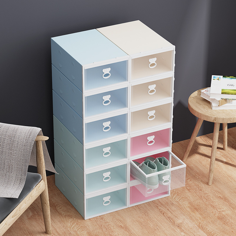 Drawer Type Storage Box Transparent Shoe Box Storage Shoe Artifact Organize Plastic Shoe Cabinet Space-Saving Shoe Storage Box Drawer Type Storage Box Transparent Shoe Box Storage Shoe Artifact Organize Plastic Shoe Cabinet Space-Saving Shoe Storage Box