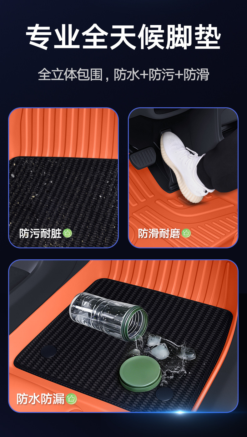 Haval Great Wall H10 special floor mats, TPE eco-friendly, original car color, waterproof, stain-resistant, wear-resistant, car modification floor mats