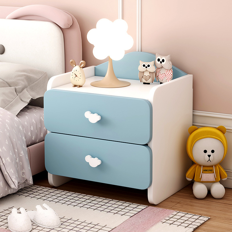 Cartoon Cute Bedside Storage Cabinet, Simple Collection Cabinet, Bedroom Small Bedside Cabinet, Small Cabinet, Bedside Display Shelf