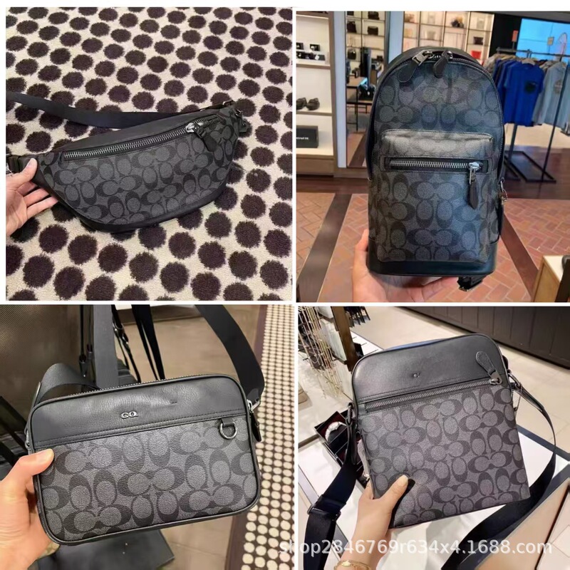 Original Kojia Big-Name Bags Men's Bags Genuine Leather Cross-Body C Family Shoulder Satchel Bra Bag Waist Bag Camera Bag