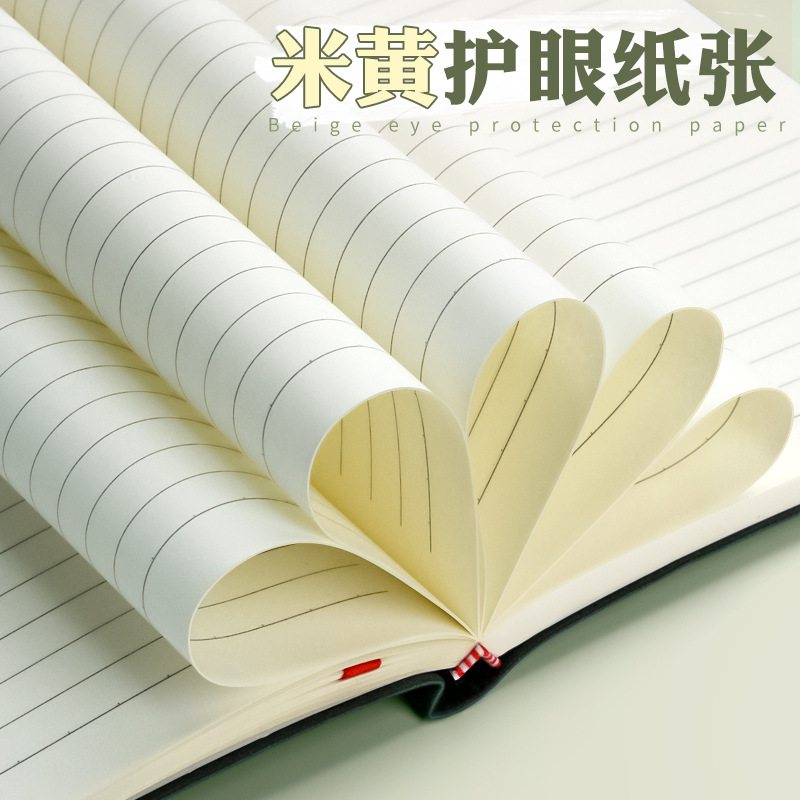 El futuro es como bronceado bronceado, cara de cuero A5, sensación de piel, bloc de notas de moda, cuaderno de oficina de negocios, línea horizontal