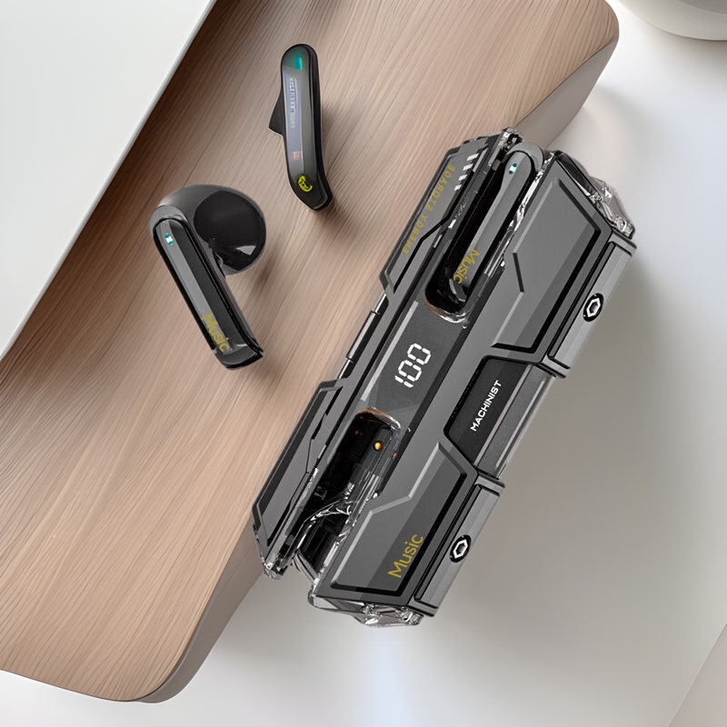 Carefully Selected G20 Mecha Bluetooth Headphones with High-Definition Sound Quality, Ultra-Long Battery Life, and Cool Warship Design, Tws Wireless