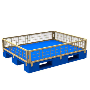 Grid fence can be stuck on the tray removable folding square tube frame grid fence