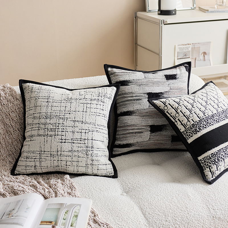 Inswind almohada lujoso simple y moderno sofá suave cojín de sala de estar almohada cuadrada modelo de sala de hotel almohada funda de almohada