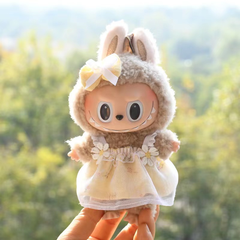 ソースメーカーのみの服】17cmペンダント ラブブ服 ブラインドボックス ラブブ人形 人形服 クールブラック カラフル|undefined