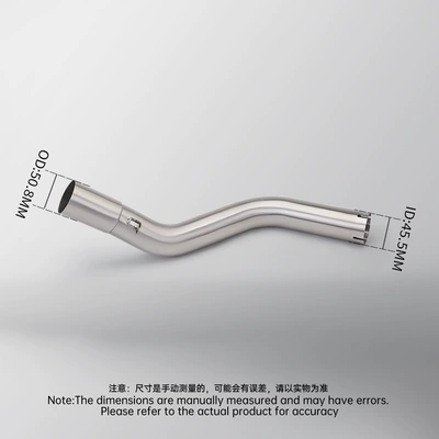 Motorcycle exhaust pipe – for Piaggio Ds525X Stainless Steel