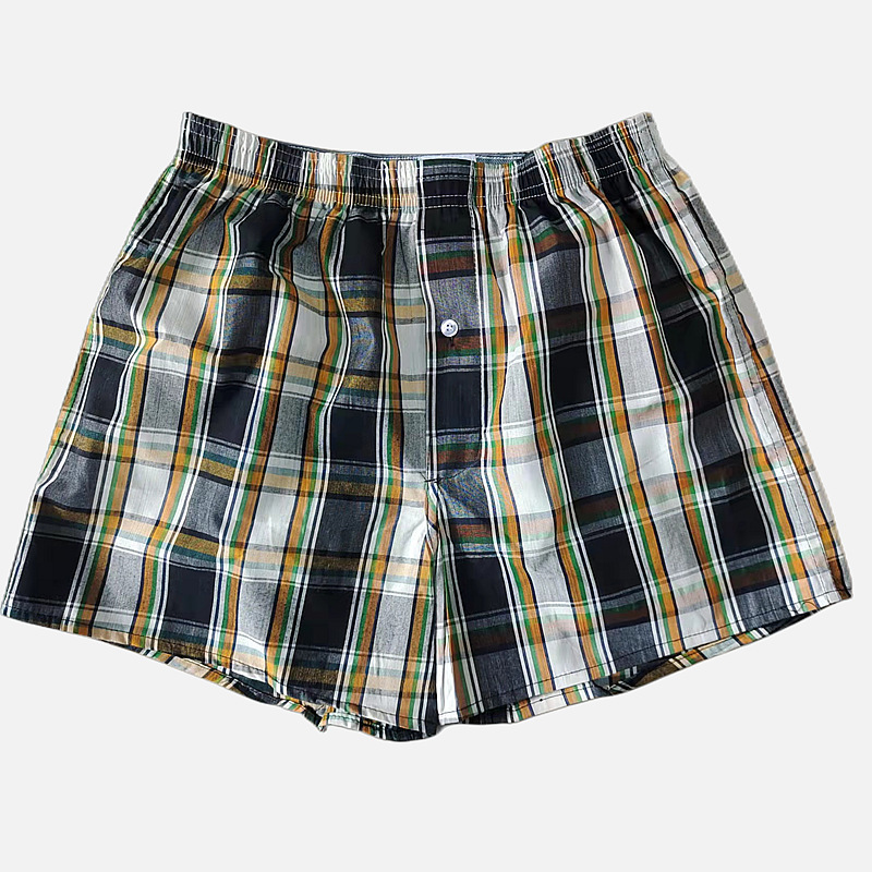 Men's Summer Quick-Dry Beach Shorts, Cotton Loose-Fit Sports Apollo Shorts, Middle-Aged and Elderly Three-Quarter Length Sleep Shorts, Casual