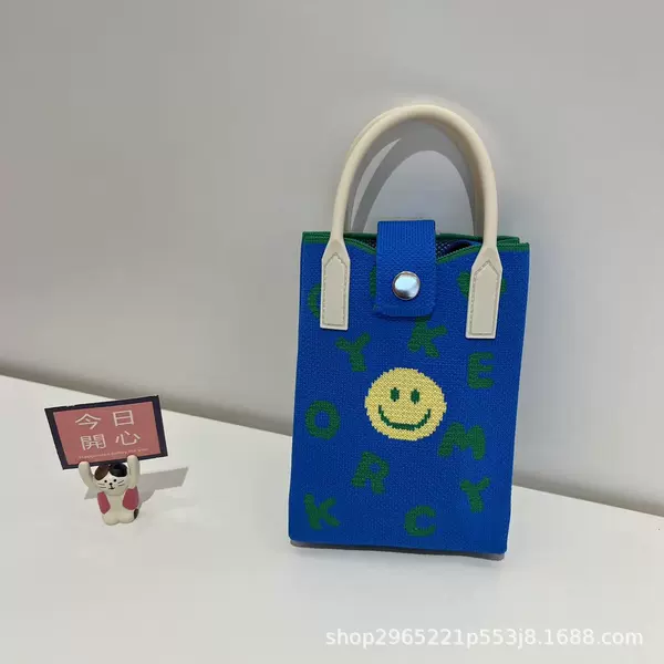 Smiling blue