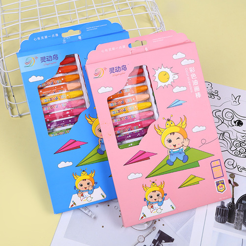 Oil pastels 24 colors toddler crayons children's crayons art painting supplies student graffiti pens non-toxic manufacturers wholesale