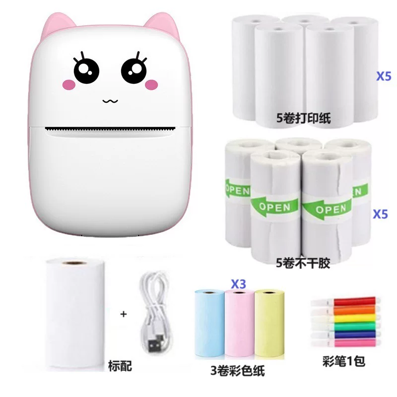 Handheld small printer, mobile phone, photo, (Cross-border trading), bluetooth