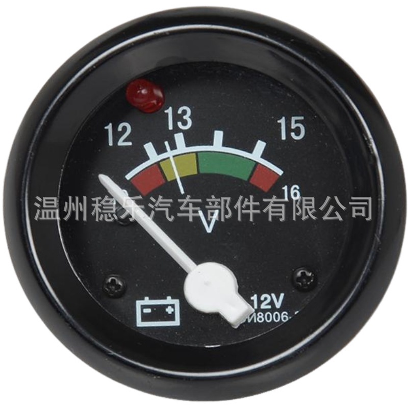 MTZ Minsk Tractor EI8006-2 12V Voltmeter 10-16V with battery label MrGauge