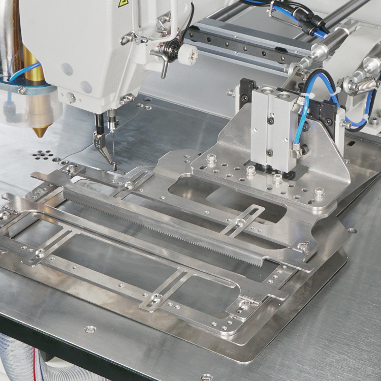 3520 máquina de apertura láser 100w 120w de potencia de prendas de vestir de bolsillo máquina de coser automática de alta eficiencia