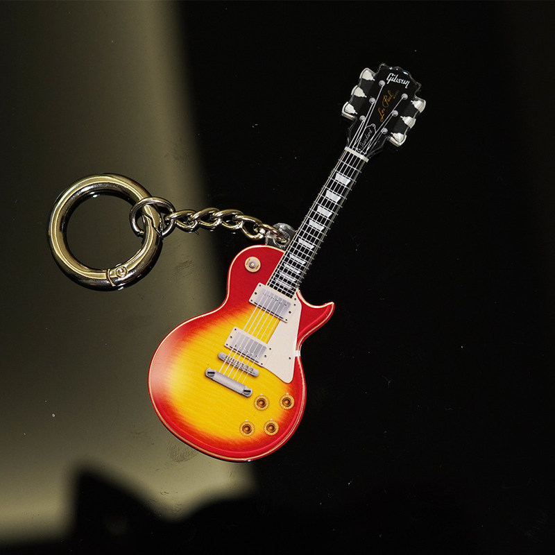 Electric Guitar Instrument Acrylic Keychain Key Bag Pendant Peripheral Fan Gifts