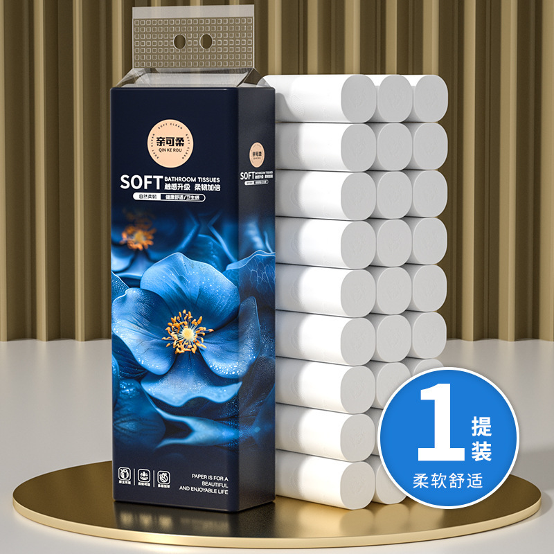 18 Rolls of Toilet Paper, Household Roll Paper, Coreless Roll Paper, Bathroom Toilet Paper, Napkins, Facial Tissues, Hand Towels