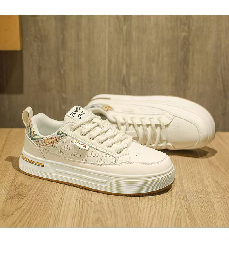 Giày sneaker trắng nam cổ thấp, nhẹ nhàng thoáng khí, phong cách retro dễ phối đồ — R 565m Trắng, R 565m thẻ chi tiết 12