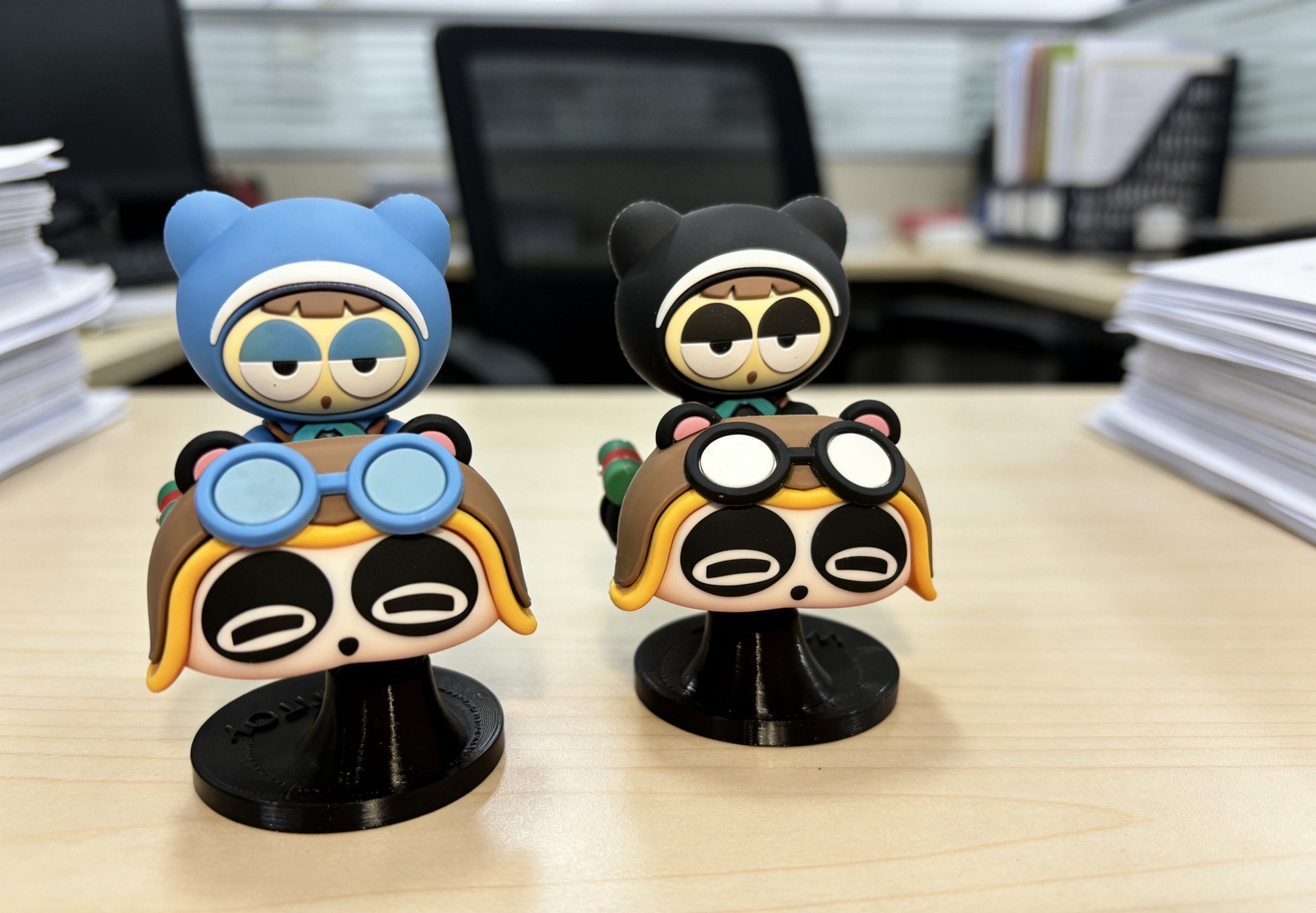 In-Stock New Retro Racing Kart Panda G3 Car Interior Decoration Rotating Ornament for Car Dashboard
