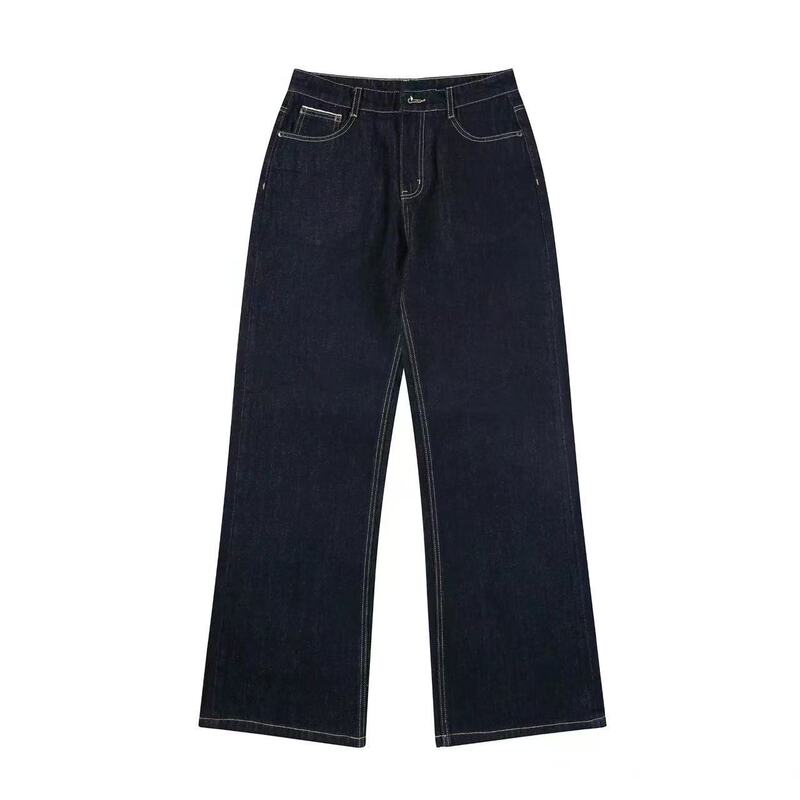 2026 American High Street Denim Original Color Jeans for Men Trendy Brand Spring and Summer Casual Long Pants Loose Straight Pants 2026 American High Street Denim Original Color Jeans for Men Trendy Brand Spring and Summer Casual Long Pants Loose Straight Pants