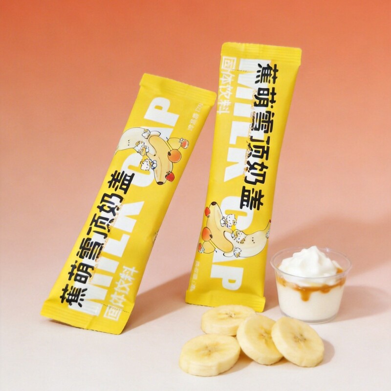 Jiao Meng Banana Milk Cap Keto Satiety Source Dual Burn Meal Replacement Instant Bulletproof Coffee Milkshake Oem