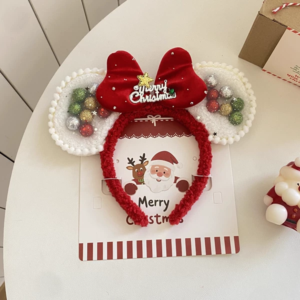 Pom‑pom bow headband (JB0243)
