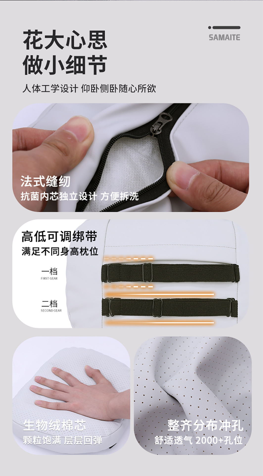 Maybach Second Generation Car Headrest, Neck Pillow, Car Headrest, Lumbar Support Pillow, Suitable for Tesla Xiaomi Wenjie