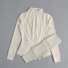 瑜伽服女長袖修身顯瘦速干拉鏈跑步運動上衣專業訓練健身外套秋冬