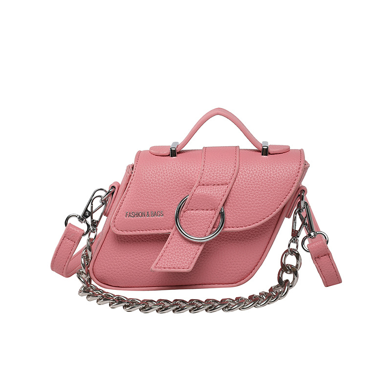 Bolso de textura transfronteriza 2025 nuevo bolso femenino de cadena bolso de hombro de diseño de nicho mini bolso de mensajero con patrón de lichi