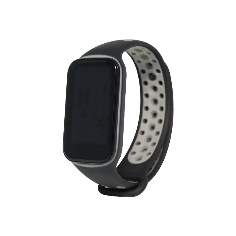 Adecuado para rojo mi pulsera 2 Correa de silicona reemplazo agujero de dos colores redmi inteligente band2 Nike correa de muñeca