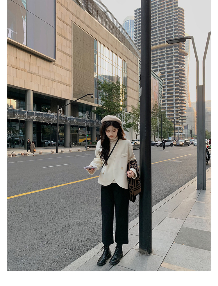 Women's Square Toe Ankle Boots With Thick Heels Martin Style_voghion.com