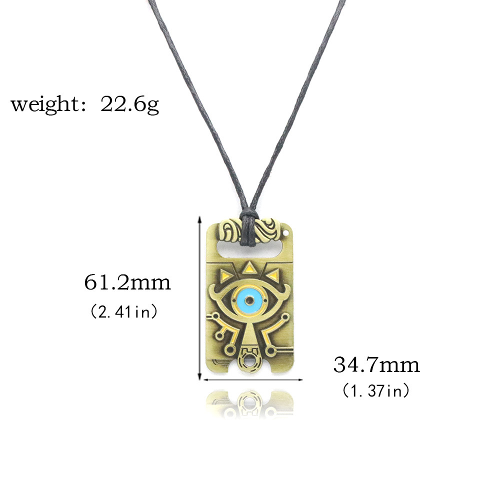 Retro Cool Style Devil's Eye Alloy Unisex Bag Pendant Keychain Necklace display picture 4
