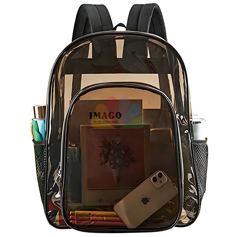 Transparent backpack PVC