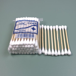 Wholesale double-headed cotton swab beauty home wooden handle cotton swab a generation of hair 100