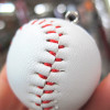 Baseball small keychain with zipper, European style, wholesale, 3.5cm