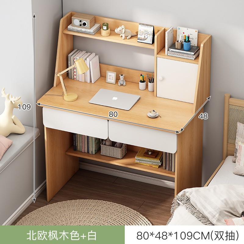Escritorio de la computadora escritorio del hogar Escritorio de oficina con cajón simple chica moderna dormitorio estudiante Escritorio de escritura y aprendizaje