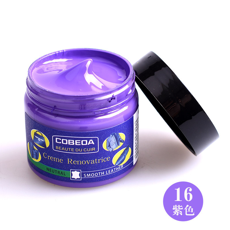 Venta directa de fábrica kangbida agente de coloración de cuero sofá bolsa de cuero para colorear zapatos de cuero de reparación de desgaste color suplemento crema