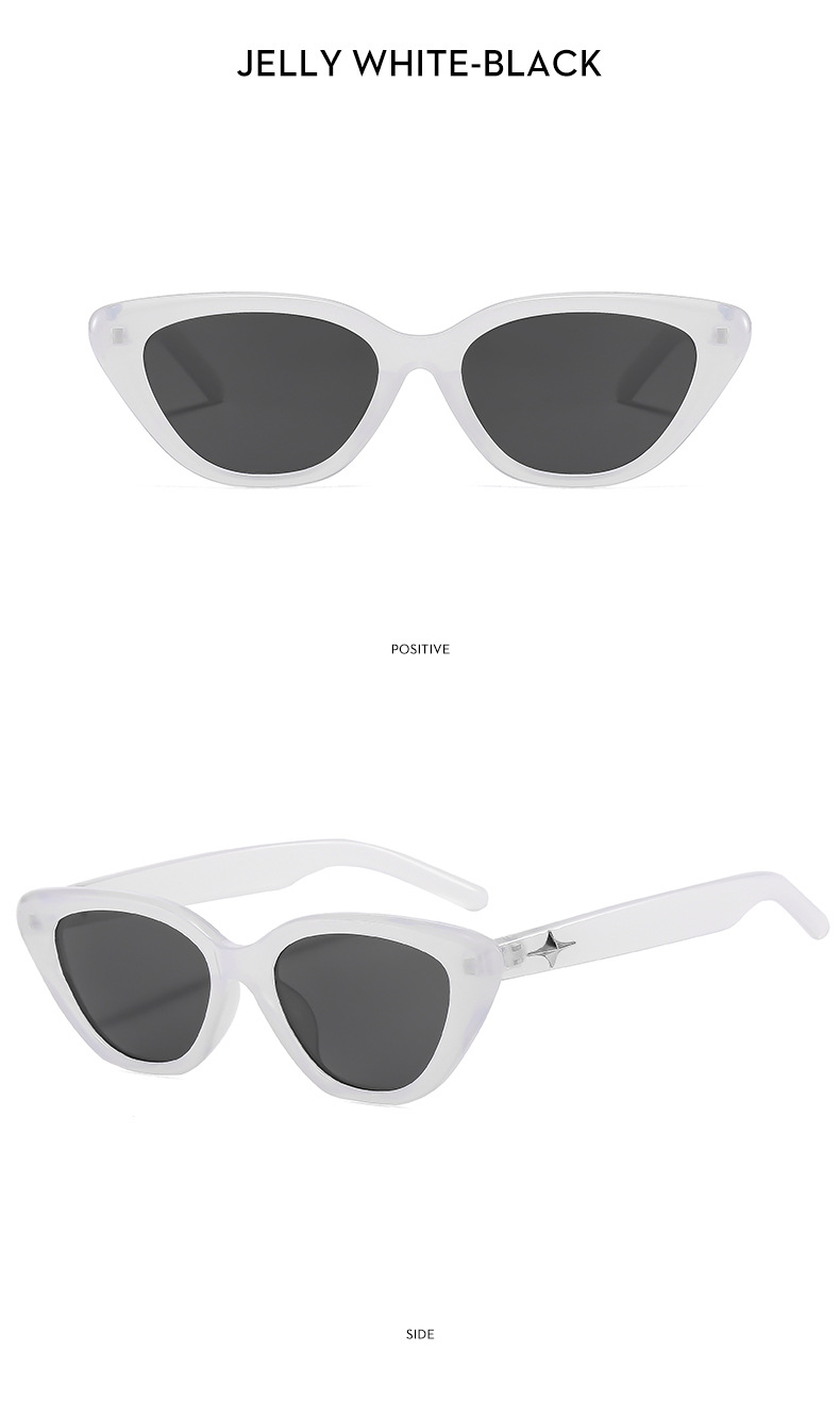 Simple Style Solid Color Ac Cat Eye Full Frame Women's Sunglasses display picture 4