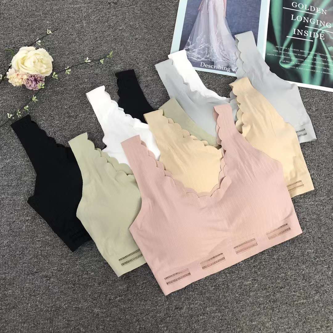 Nueva taza fija sin marcas de alta calidad chaleco de dama sin anillo de acero bra de yoga ropa interior deportiva mujer al por mayor