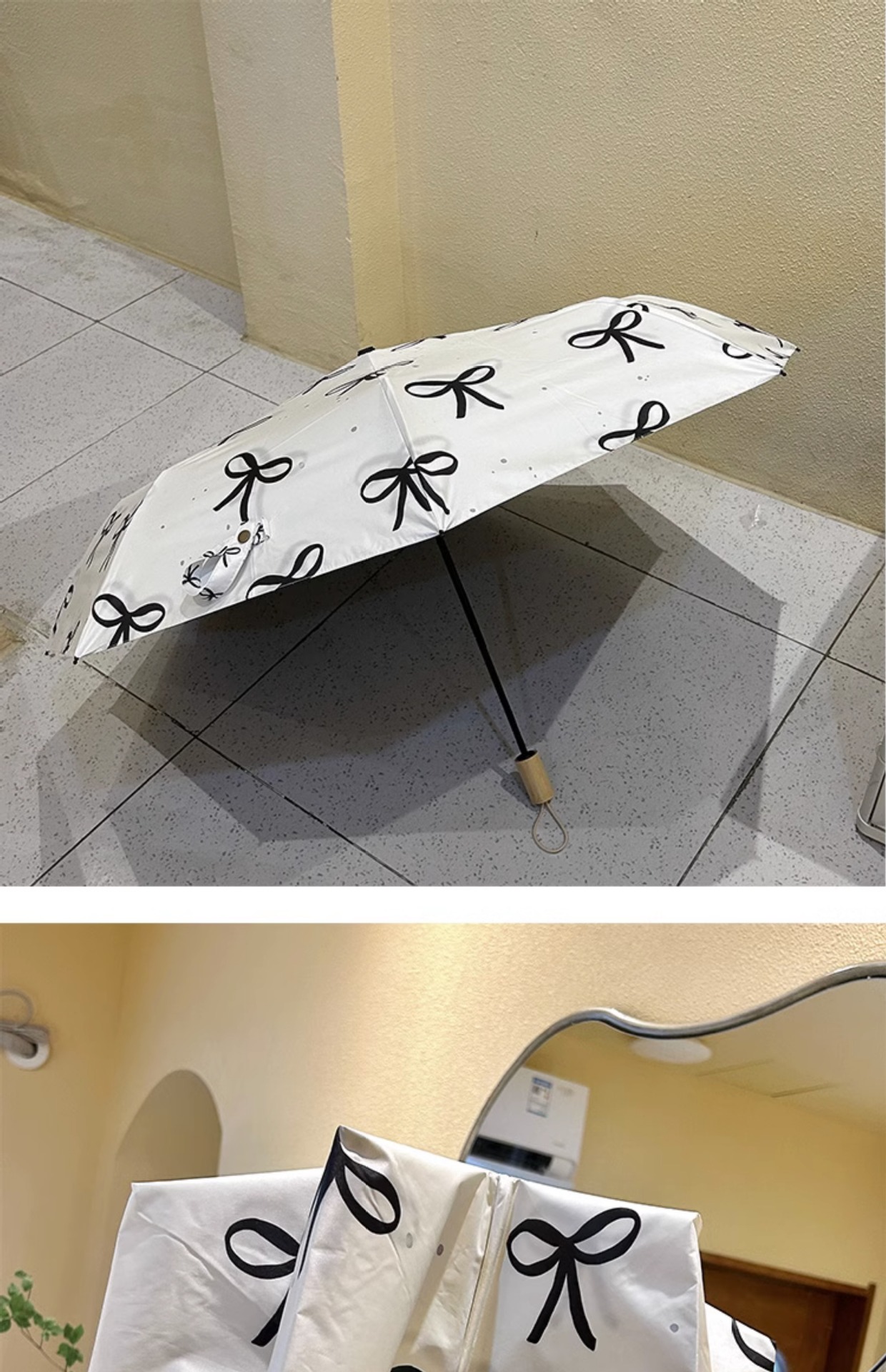 341g Weight Umbrella Home Textiles & Decor Type 50 Quantity Daily Occasion Bumping cloth, fiber, Steel Material Bow Knot Pattern All Seasons Season Simple Style Style Simple Style Bow Knot Bumping Cloth Fiber Steel Umbrella 6