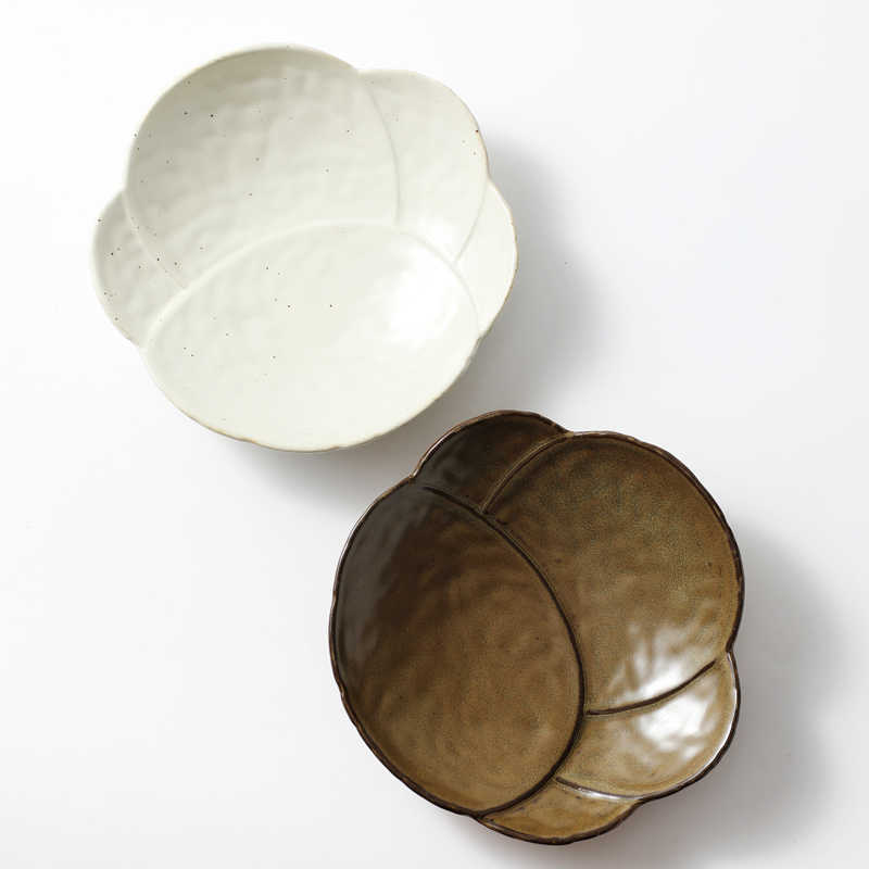 粗陶三足果物皿陶磁器トレー間食菓子乾燥果キャンディー皿菓子茶点皿禅意供仏皿|undefined