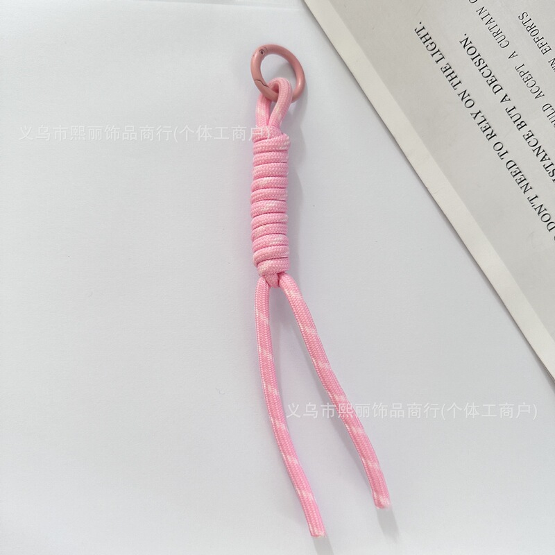 手工编织绳彩色包挂手机链挂绳时尚diy涤纶钥匙绳挂饰饰品挂件|undefined