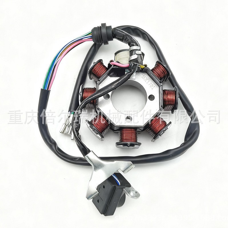Transfronterizos proveedores directos CG125 CG150 motocicleta 8 polos bobina de estator de motor magnético de cobre
